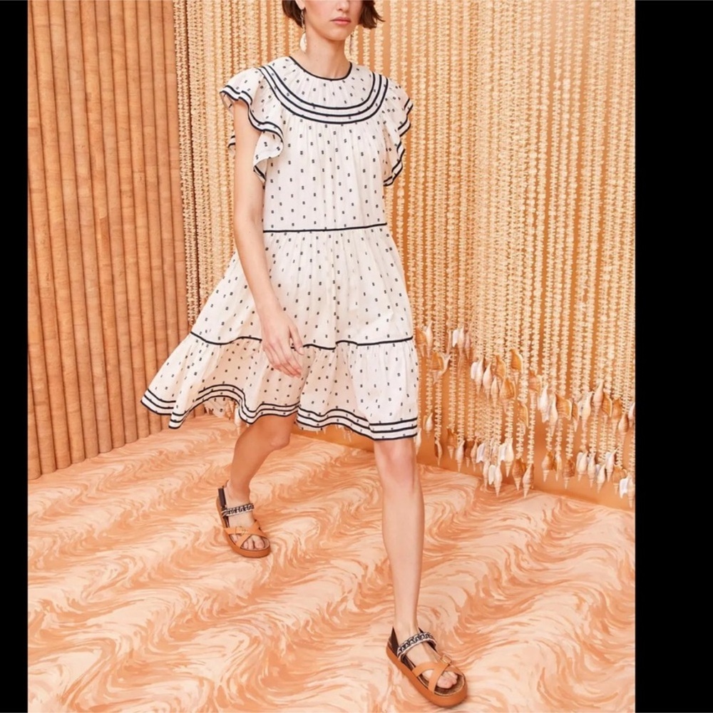 ULLA JOHNSON Kaede mini dress Sz 14 - Picture 2 of 4